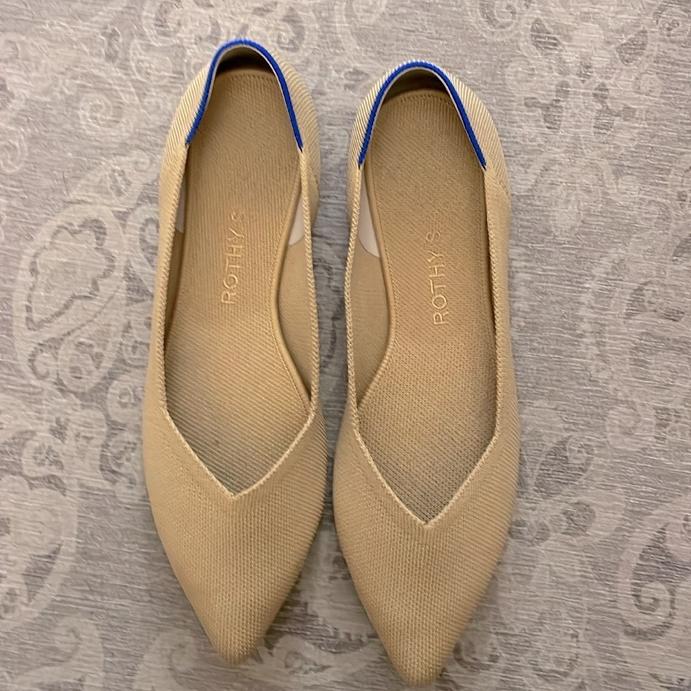 Rothy’s The Point in Camel, size 10.5